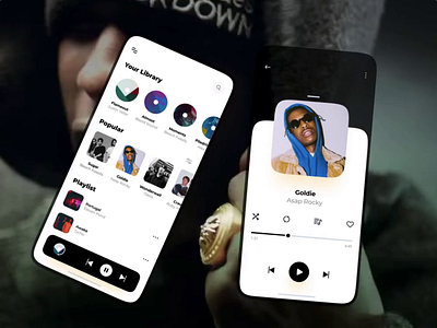 New Player App animation app clean design dribbble minimal new simple ui