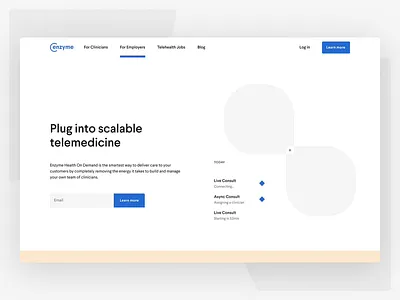 Enzyme On Demand Landing Page 2d animation 3d animation animation branding company website health care healthcare interaction interaction design landing page motion motion design scroll scroll animation storytelling ui user interface ux web web design