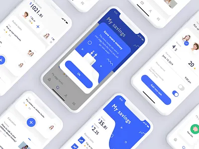 Family Banking #2 animation app banking design finances kids minimal money ui ux