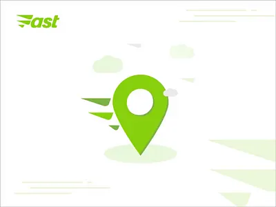Fast Location Icon animation app fast icon illustration ui uiux ux vector web