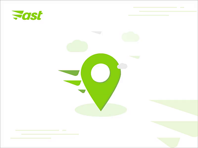 Fast Location Icon animation app fast icon illustration ui uiux ux vector web