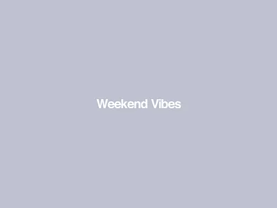 Weekend Vibes animated branding cinema4d design gradient happy identity logo logomark minimal motion octane packaging rainbow spaceart type typography