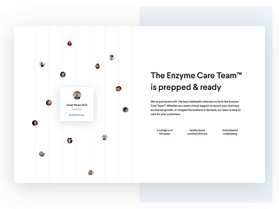 Horizontal List Hover Animation 2d animation animation company website content health care healthcare hover hover state interaction interaction design landing page mask motion motion design shapes ui user interface ux web web design