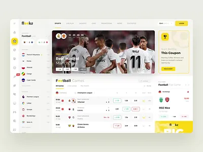 Flooks admin bet bets betting bookmakers dashboard football prifile sport statistics ticket