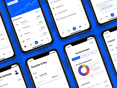 Cache mobile app design — 01 fin tech interaction design interface design ux design ux strategy