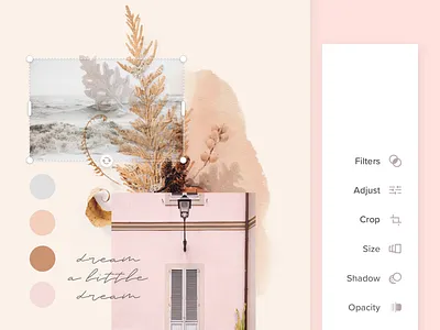 Over Web - Properties Accordion accordion adjustments animation app clean editor flat minimal principle properties prototype tools ui ux web webapp