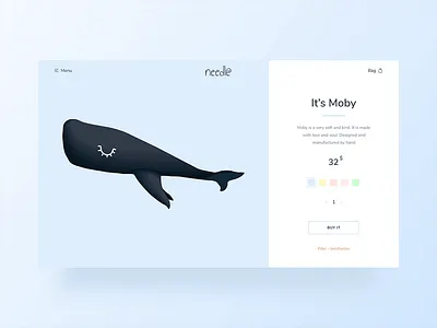 Needle / E-commerce / Product Card / Animation animation dribbble ecommerce illustration interface principle product card product page project ui ux web webdesign website