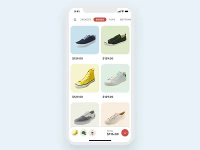 Shopping Cart Widget Concept adobe xd interaction madewithadobexd microinteractions shopping cart ui ui design widget xd