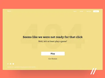 404 Error Page Concept 404 animation app concept design error figma free freebie minimal motion purrweb ui ux web web design website