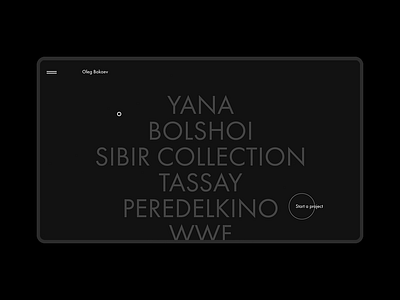 Developer portfolion website projects animation animation clean concept design desktop grid interaction interface minimalistic promo typography web website