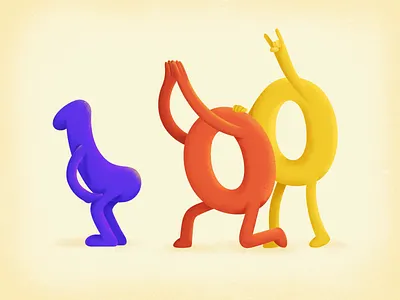 100k followers animation clean colors design illustration minimal motion typography vector web