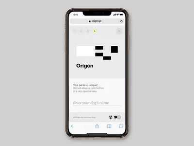 Dog's kit activation step for Origen animals animation calendar dog flow form input interaction product transitions ui ux web