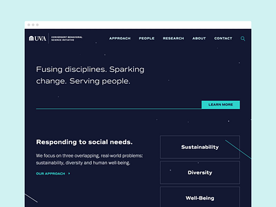 CBSI Website blue cbsi dark design homepage ui uva ux website website design