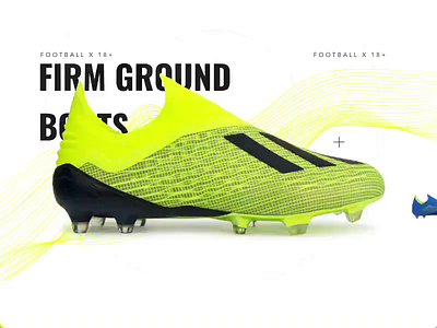 Landing Page Adidas Shoes animation cards interaction design landing landingpage page ui ux website