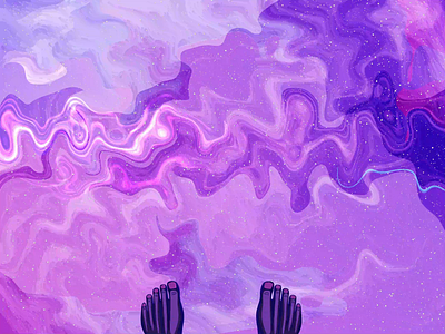 Stand In The Purple Lake Low Res adobe aftereffect animation design illustration procreate