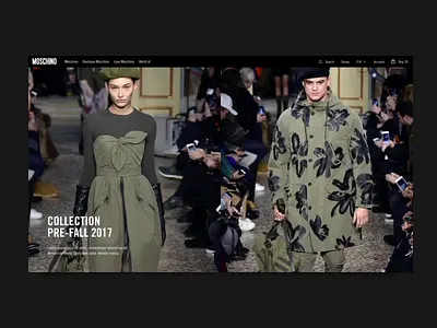 Moschino E-commerce animation ecommerce ecommerce design fashion moschino shop website