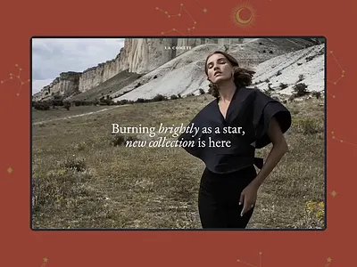 La Comète - Fashion and Clothing Store Theme design ecommerce fashion glam glamour golden stylish ui ux webdesig woocommerce wordpress