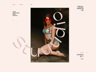 Stuuudio — 001 animation deformation javascript motion portfolio studio transition typography webgl