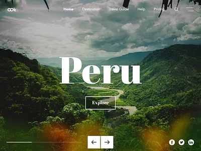 Liquid Effect animation hero image liquid effect motion slider travel travel agency web website website design