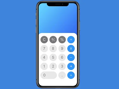 Daily UI #4: Calculator redesign app clean daily ui dailyui design invisionstudio ios ios 13 ios app minimal mobile sketch ui ux