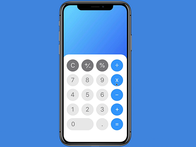 Daily UI #4: Calculator redesign app clean daily ui dailyui design invisionstudio ios ios 13 ios app minimal mobile sketch ui ux