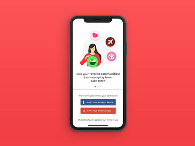Onbaording Sheroes app application design illustration interface iphone minimal mobile onboarding prototype ui ux vector