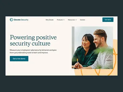 Elevate Security goes live! animation branding illustration live minimal patterns shapes typogaphy typography ui web design website