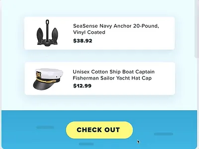 Shipment Checkout animation haiku motion design motion ui
