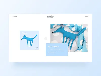 Needle / Open Product Card / Animation animation design dribbble ecommerce illustration interface principle product card product page project ui ux web webdesign website