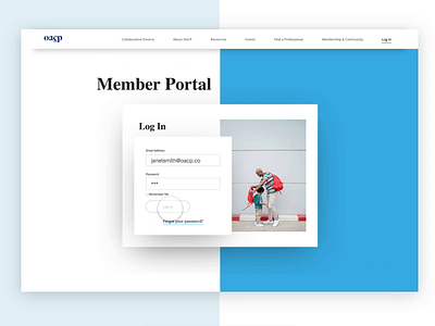 OCAP Member Portal Page branding colour design desktop font graphic identity redesign responsive typography ui ui ux ui design user experience userinterface ux webdesign website