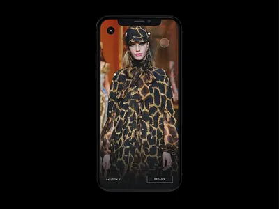 Reactions animation app fashion mobile model prototype reaction runway ui video