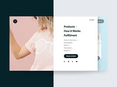 Real Thread Navigation Drawer drawer hamburger interface mega menu menu motion nav navigation ui ux website