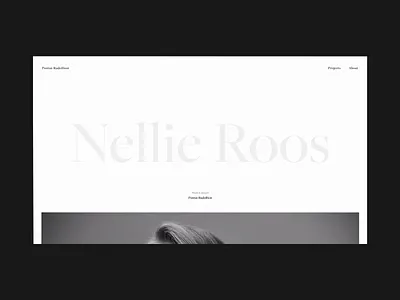 Pontus Rudolfson - Project page animation layout page photographer photography portfolio project scroll animations transition typography ui website