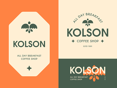 Kolson Coffee Shop bird branding cafe coffee coffee shop eagle logo restaurant