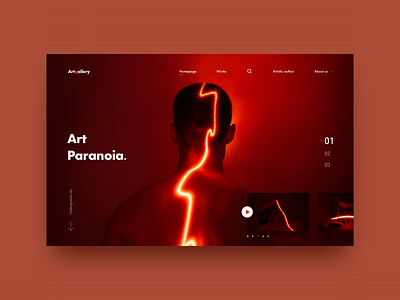 Art gallery ui ux 动效 品牌 网页设计