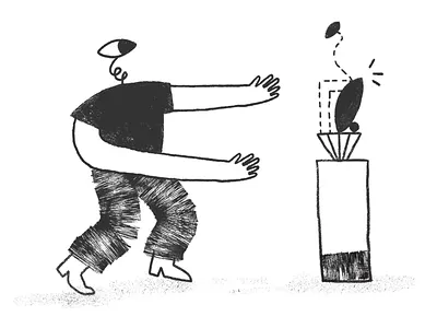 Sharing work in progress absurd animation cell animation character exhibition illustration quirky shares show off surrealistic workinprogress