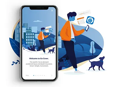 Sanalam Go Onboarding 2d animation after effects app design appscreen design flatdesign graphicdesign illustration motion motiondesign people vector