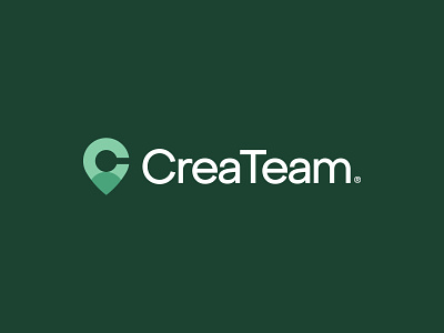 CreaTeam® Logo Design brand branding business c letter create design employee experience icon logo logodesign minimal organization peaple person pin place team teamwork work