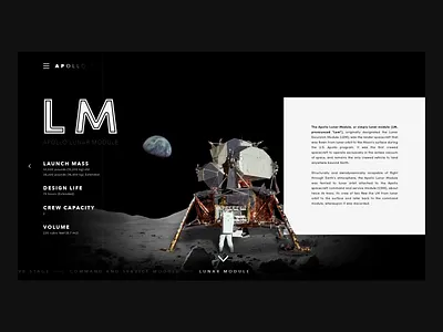 Apollo 11 aftereffects animation apollo apollo 11 design education interface moon motion design ui web webdesign