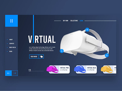 Virtual Glasses Web design all animation branding design logo ui uiux webdesign website