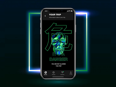 Zero Screen animation app concept design grid typography ui ux