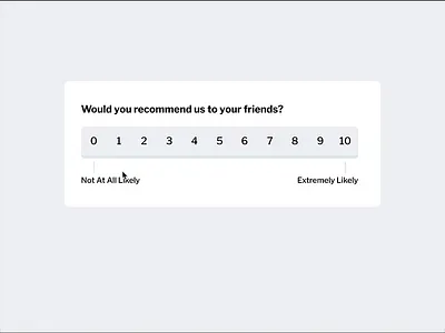 NPS Animation 0000ff animation app customer customer service design experience feedback gray invision invisionstudio net promoter score nps pisano question simple studio text ui web
