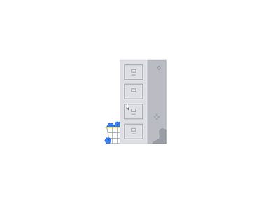 Google Drive Rocket 🗄🚀 ad animation boost cabinet campaign cute drive google google design illustration new old paper retro rocket space sparkle