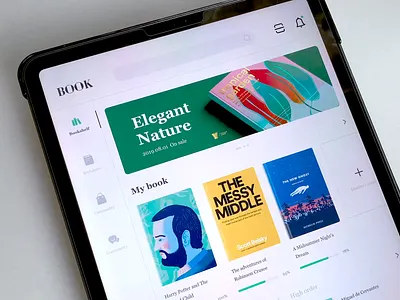 Reading for ipad animation app book card clean dimest flame ipad motion reading ui ux