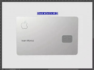 Apple Card 3d apple augmented reality card experiment