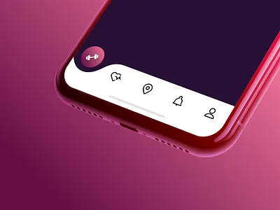 Tabbar Interaction ae after effect animation colorful interaction ios icon iphone mockup motion tabbar ux uxui