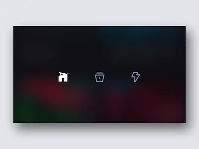 Icon Animation Exploration after effects animation dark ui glossy icon set iconography ios iphone x motion design