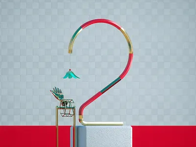 2 36 days of type 3d alphabet c4d cinema 4d gif letter octane