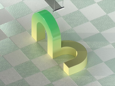 3 36 days of type 3d alphabet c4d cinema 4d octane