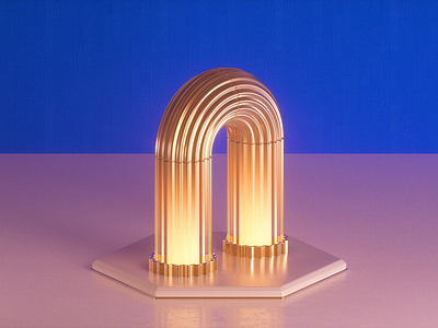 A 36 days of type 3d alphabet c4d cinema 4d gif octane render